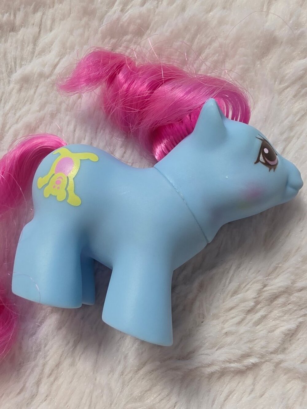 Vintage G1 My Little Pony Newborn Baby Shaggy 1987 Hasbro MLP Toy Teddy Bear